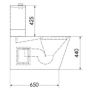 Disabled Toilet Suite Close Couple S Trap Stainless Steel WC-SSDCCS  thumbnail