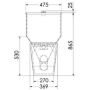 Disabled Toilet Suite Close Couple S Trap Stainless Steel WC-SSDCCS  thumbnail