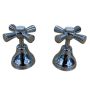 Easytap EP8068 1/4 Turn Cross Basin Tap Top Assemblies Chrome Deep Seat 42-48mm (Pair)  thumbnail