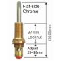Easytap HD120CON 1/4 Turn Dorf Wall Spindles Ceramic Lever Contra Flat Side Chrome (Pair) thumbnail