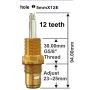 Easytap TZ2017 1/4 Turn Irwell Federation Basin Spindles Ceramic Clockwise Close 12 Teeth Chrome (Pair) thumbnail