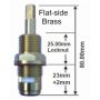 Easytap TZ2023 1/4 Turn Dorf Contessa Basin Spindles Ceramic Clockwise Close Flat Side (Pair) thumbnail