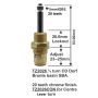 Easytap TZ2026 1/2 Turn Dorf Bronte Basin Spindles Ceramic Clockwise Close 20 Teeth Chrome (Pair) thumbnail