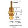 Easytap TZ2046 1/4 Turn Dorf Liano Tap Spindles Ceramic Clockwise Close 20 Teeth Brass (Pair) thumbnail
