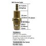 Easytap TZ2059-5 1/4 Turn Tap Spindles Ceramic 77mm Clockwise Close 20 Teeth (Pair)  thumbnail