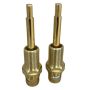 Easytap TZ3020CON 1/4 Turn Gold Dorf Wall Spindles Ceramic Disc Lever Contra Flat Side (Pair) thumbnail