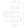 Right Angle Pressure Reduction Valve 500kPA Adjustable 20mm BSP Female LF76110 thumbnail