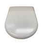 Fowler Newport Toilet Seat White Soft Close Stainless Hinges 813007W  thumbnail