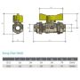 15mm 1/2" Gas Cock Ball Valve Flared Butterfly Handle AGA Approved G15 PROMO thumbnail