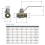 40mm Gas Lever Handle Ball Valve Female AGA Approved 1-1/2" BSP GBV40 thumbnail