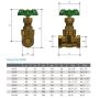50mm Gate Valve Brass Watermark Female 2" BSP thumbnail