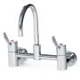 Gentec Cleanline 100mm Lever Wall Mount Exposed Set 165mm Curved Spout 4 Star 7.5L/Min CL10010 thumbnail