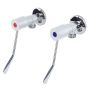 Gentec Cleanline 150mm Lever Washing Machine Stops (Pair) CL15045PR thumbnail