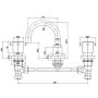Gentec Cleanline Capstan Basin Set Fixed Spout 5 Star 6 L/Min CAP0001 thumbnail