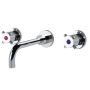 Gentec Cleanline Capstan Wall Mount Basin or Bath Set 192mm Fixed Spout 5 Star 6L/Min CAP0040 thumbnail
