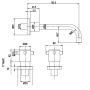 Gentec Cleanline Capstan Wall Mount Basin or Bath Set 192mm Fixed Spout 5 Star 6L/Min CAP0040 thumbnail