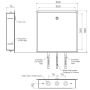 Gentec Flomix MVS60153 Thermostatic Mixing Valve Hinged Lid Recessed Stainless Box 3 Hole  thumbnail