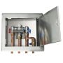 Gentec Flomix MVS60154 Thermostatic Mixing Valve Hinged Lid Recessed Stainless Box 4 Hole   thumbnail