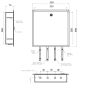 Gentec Flomix MVS60154 Thermostatic Mixing Valve Hinged Lid Recessed Stainless Box 4 Hole   thumbnail