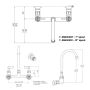 Guardian Exposed Dual Wall Mount Tap Set With 12" Gooseneck Spout Stainless T-3MEWG12 thumbnail