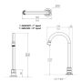 Guardian Hob Mount 12" Gooseneck Spout Stainless T-3MHOG12 thumbnail