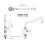 Guardian Single Hob Mount Tap With 6" Swivel Spout Stainless T-3MSH06 thumbnail