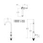 Guardian Single Hob Mount Tap With 7" Gooseneck Spout Stainless T-3MSHG07 thumbnail