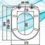 Haron Florenze Toilet Seat White Slow Close Quick Release Hinges TS-1800 thumbnail