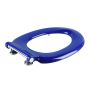 Haron Melrose Blue Toilet Seat With Locking Buffers Top & Bottom Fix Hinges TS-775604  thumbnail
