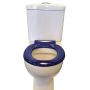 Haron Melrose Blue Toilet Seat With Locking Buffers Top & Bottom Fix Hinges TS-775604  thumbnail