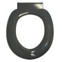 Haron Melrose Grey Toilet Seat With Locking Buffers Top & Bottom Fix Hinges TS-775705  thumbnail
