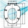 Haron Pre School Junior Kinda Toilet Seat White TS-50 thumbnail