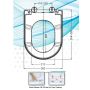 Haron Vogue D Shape White Toilet Seat Slow Close Quick Release Hinges TS2190 thumbnail