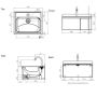 Hands Free Knee Operated Timed Flow Wall Basin Stainless AB-KNEEHB-TF thumbnail