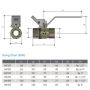 32mm Lockable Ball Valve Lever Handle Female Gas Water Approved 1-1/4" BSP LW32F  thumbnail