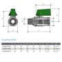 15mm WaterMark Mini Ball Valve Brass Male x Female 1/2" BSP WMBV15MH   thumbnail