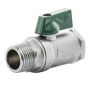 15mm WaterMark Mini Ball Valve Brass Male x Female 1/2" BSP WMBV15MH   thumbnail