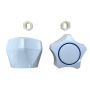 Multifit Plastic Tap Handle & Button White thumbnail