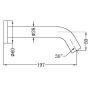 Nero Mecca Electronic Wall Mount Sensor Tap Matte Black Mains & Battery NR401MB  thumbnail