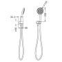 Nero Mecca Chrome Air Hand Shower NR221905CH thumbnail