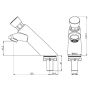 Nero SS316 Chrome Time Flow Push Button Pillar Tap 6 LPM NR202302CH thumbnail