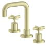 Nero X Plus Brushed Gold Basin Set Swivel Spout NR201601BG thumbnail