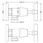 Nero X Plus Matte Black Washing Machine Stops Pair NR201609DMB thumbnail