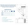 Jumpdown Drop Junction Left Hand 100mm X 45 Deg X 15 Deg PVC DWV 20967 thumbnail