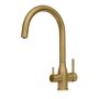Puretec Tripla ELITE-10BG Brushed Gold Satin 3-Way Water Filter Mixer Tap thumbnail
