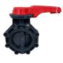 100mm 4" PVC Butterfly Valve Stainless 316 Shaft TBFVS100 thumbnail