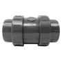 80mm 3" PVC Spring Check Valve Double True Union Pressure Solvent Weld Joint TSCVSDU080 thumbnail