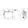 Saniflo Sanipack Pro UP Wall Hung Toilet Macerator Pump SA99 - 3 Available Inlets        thumbnail