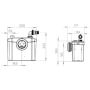 Saniflo Sanitop Toilet Macerator Pump SA97 - 2 Available Inlets  thumbnail
