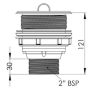 90mm Scrap Trap Cast Sink Waste Arrestor 304 Stainless SCRAP-S-90 thumbnail